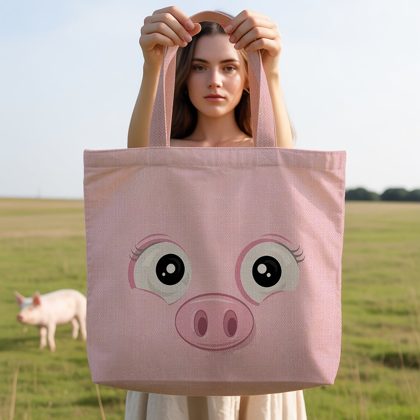 Cute Pig Tote Bag