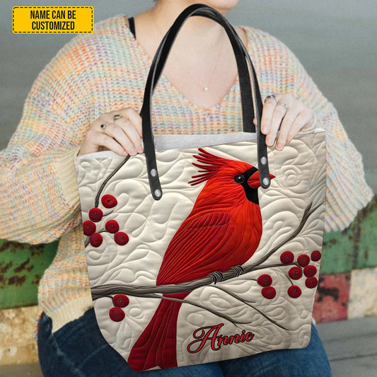 Cardinal Bird - Personalized Tote Bag