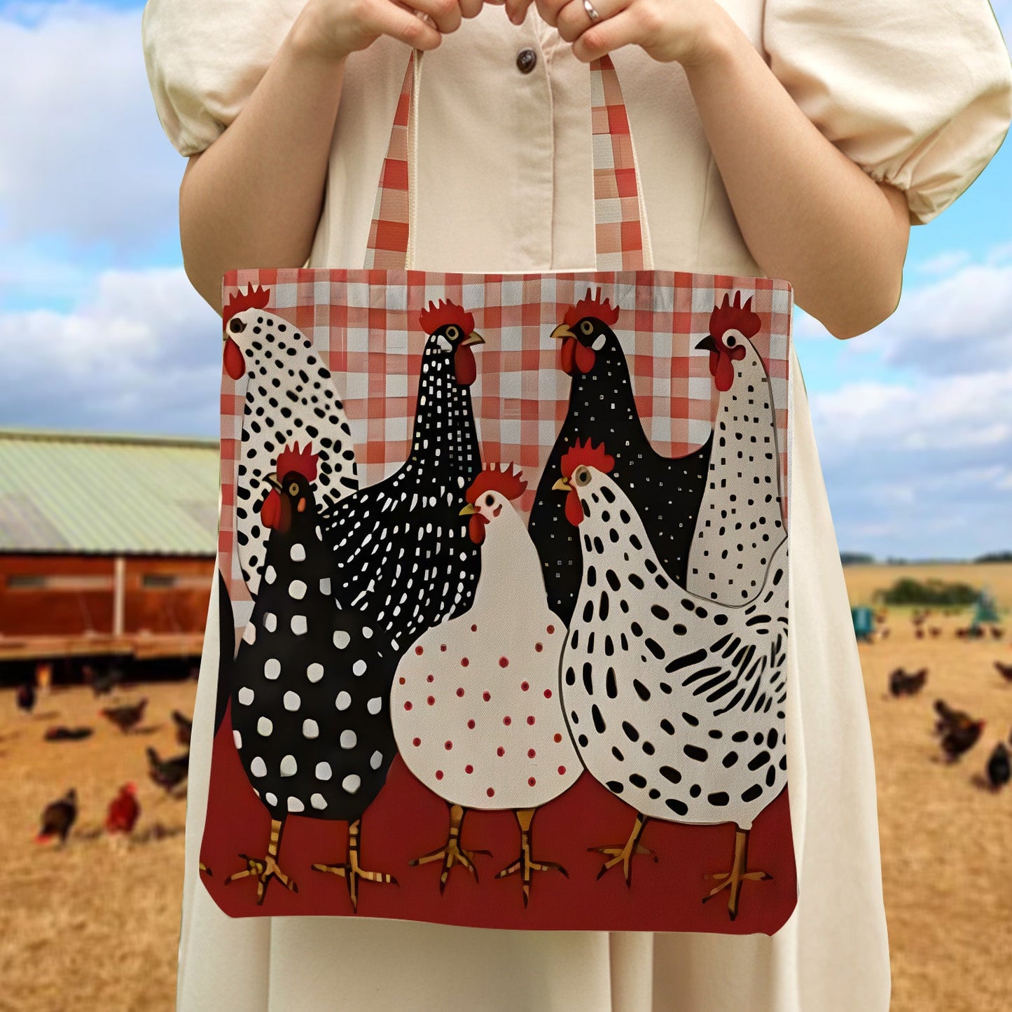 Farmhouse Chicken Tote Bag