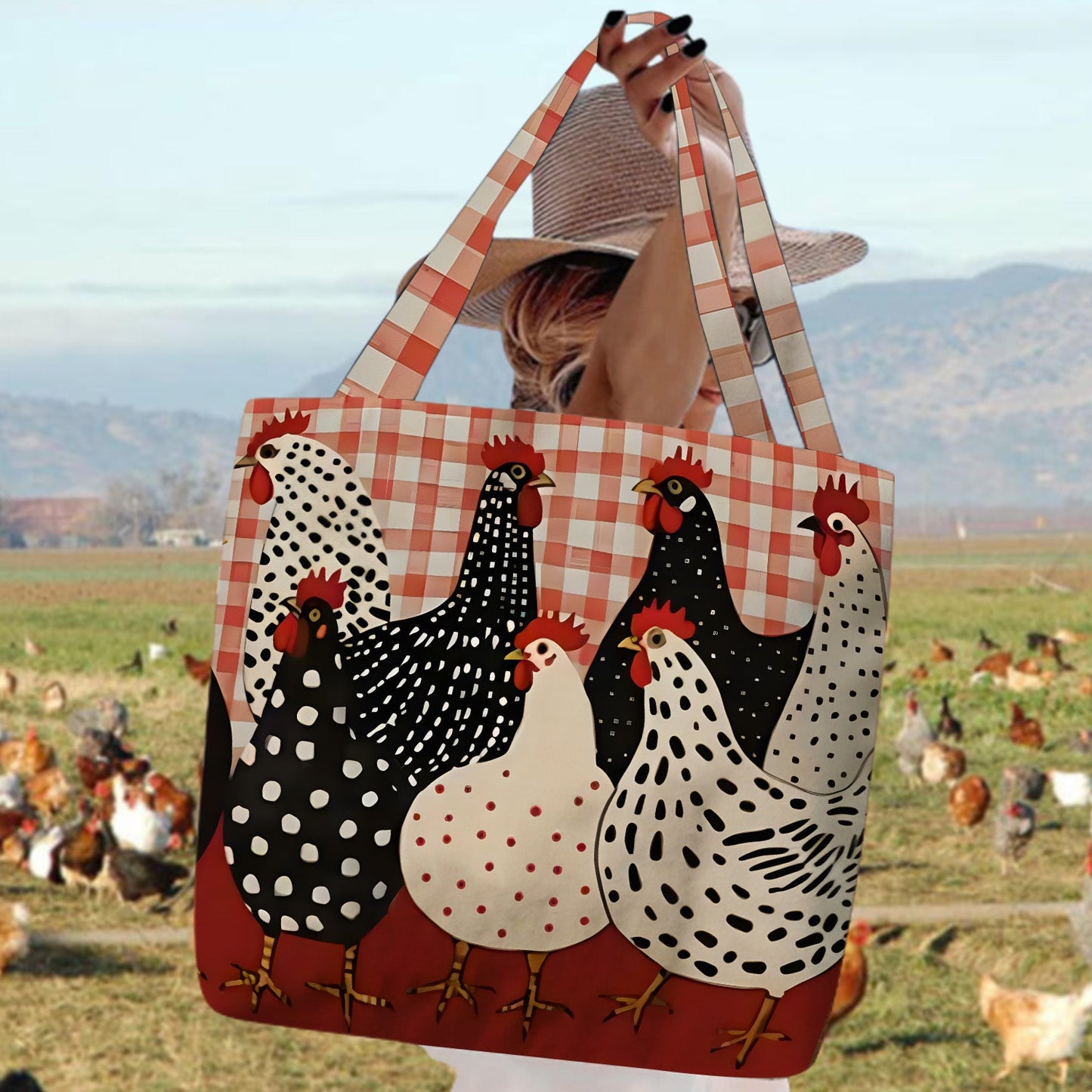 Farmhouse Chicken Tote Bag