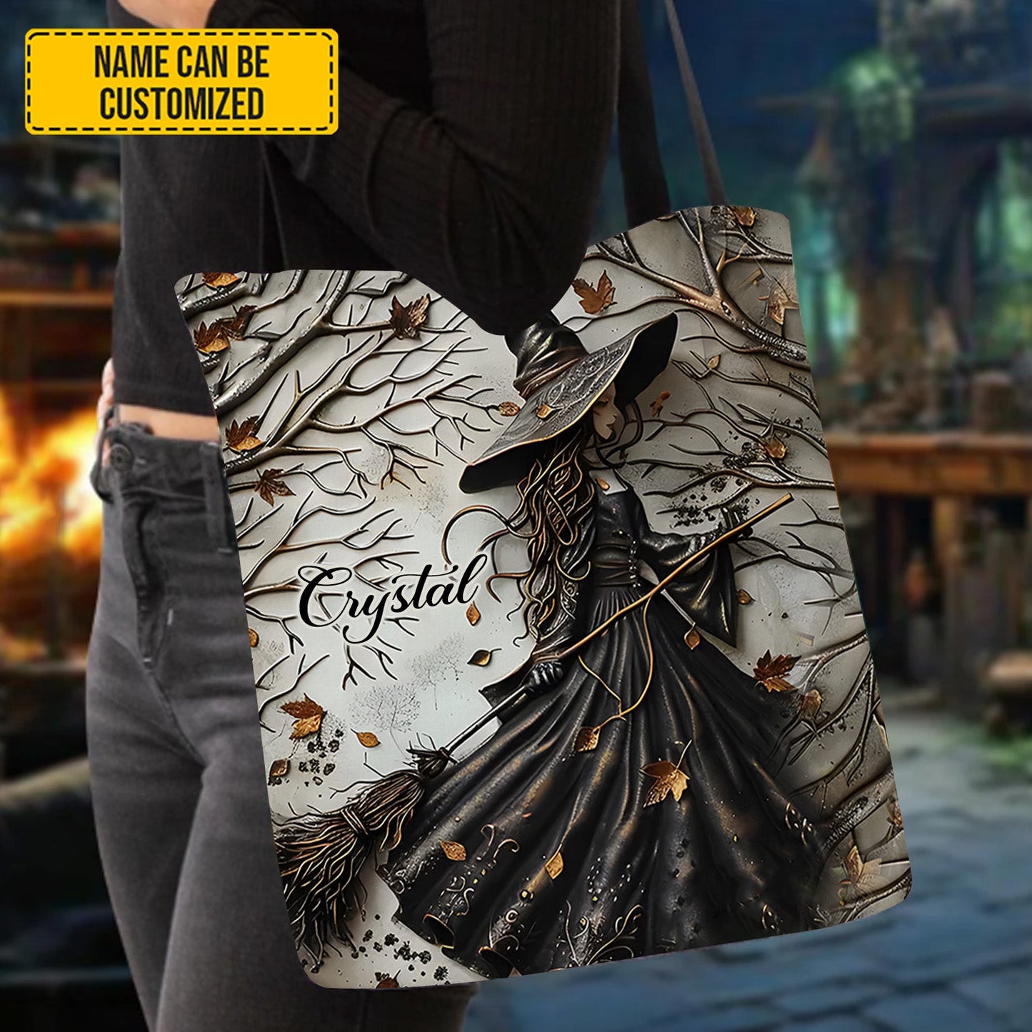 Beautiful Witch - Personalized Witch Tote Bag