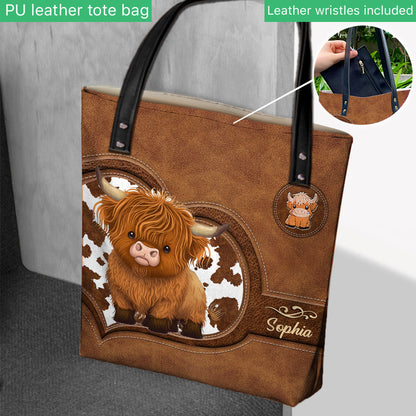 Love Highland Cows - Personalized Tote Bag