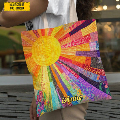 Personalized Sunshine Tote Bag