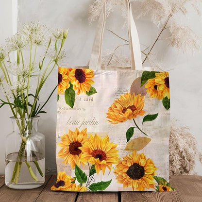 Vibrant Sunflower - Sunflower Tote Bag