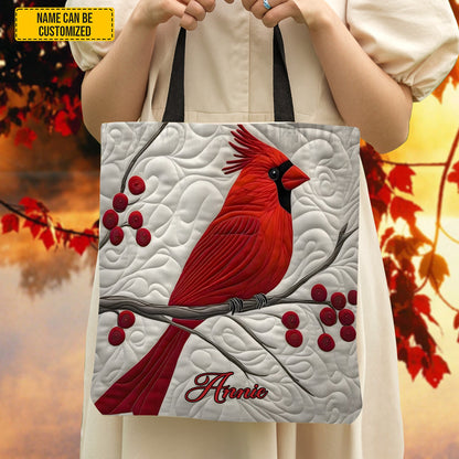 Cardinal Bird - Personalized Tote Bag
